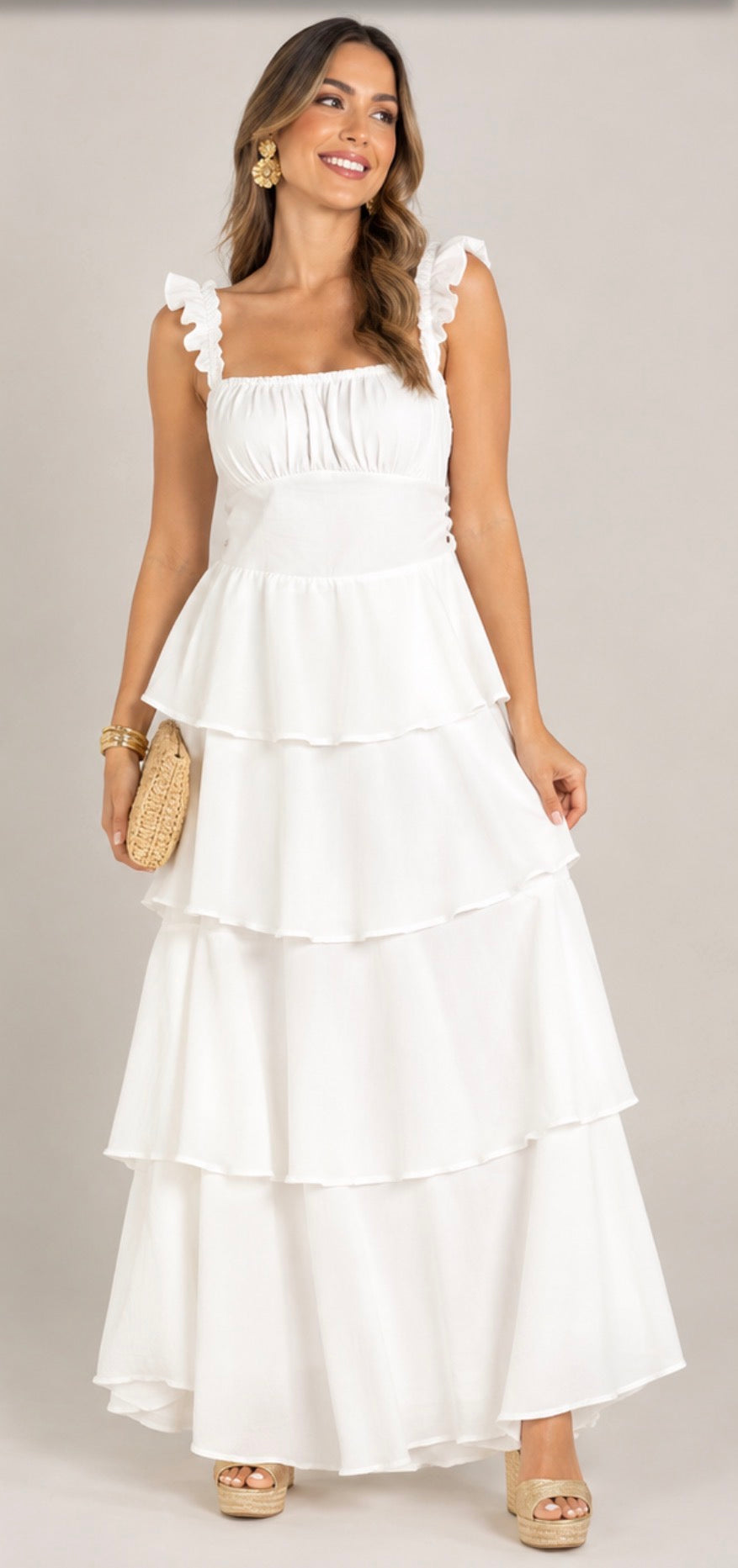 Blanc Elegance Dress