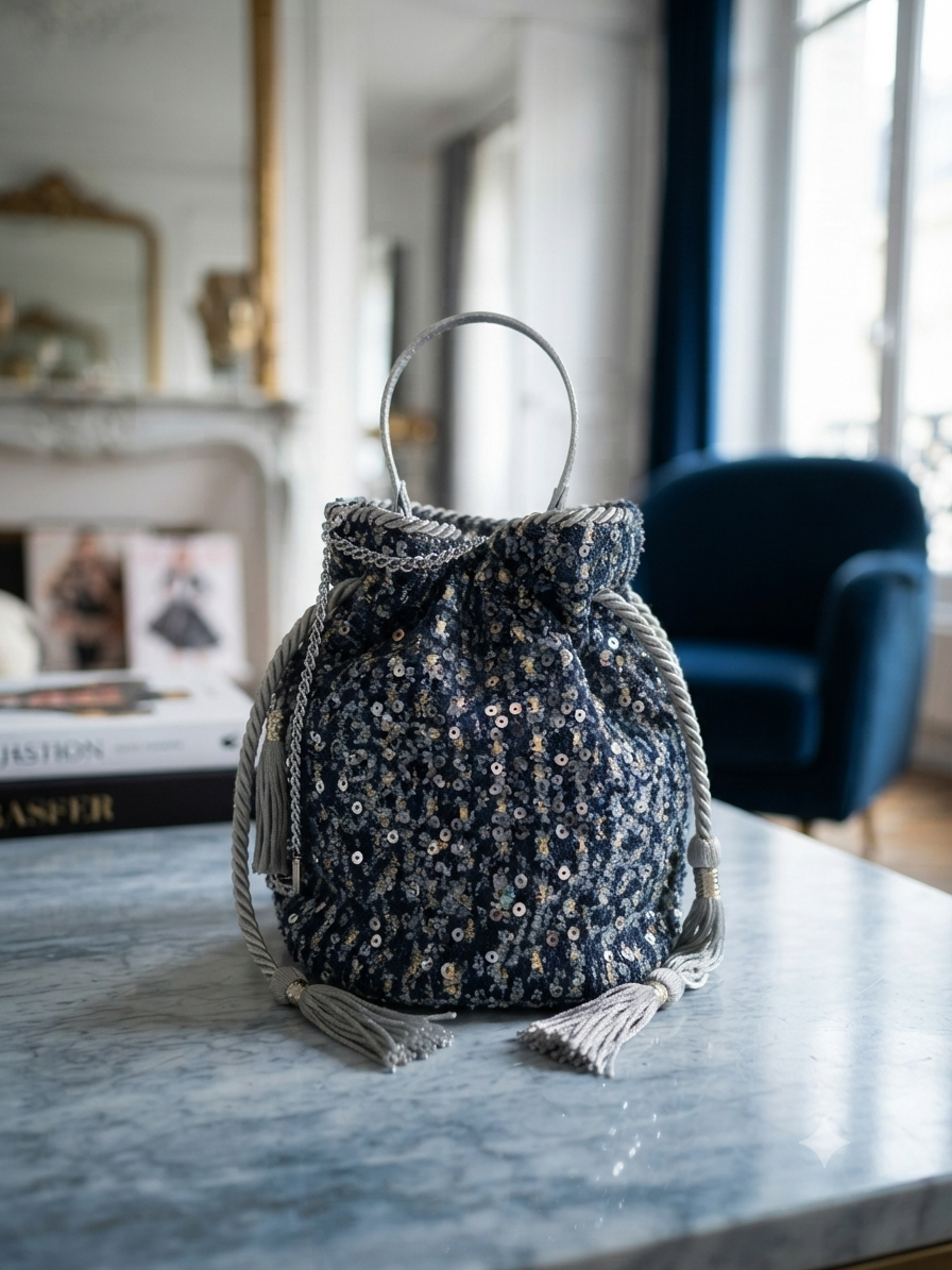 Denim Glitz Bag