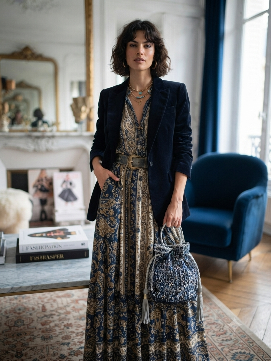 Denim Glitz Bag